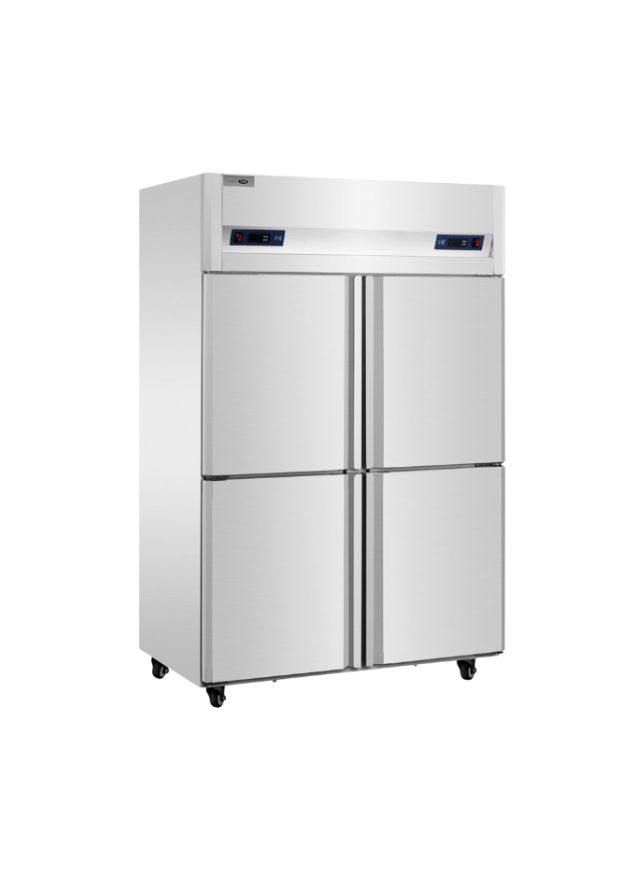 Stainless Steel Upright Freezer – Four Opening (Air Cooling)