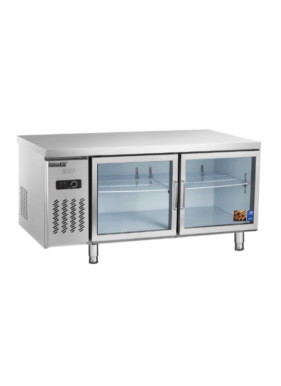 Under Counter Chiller – Top Working Table Two Glass Opening