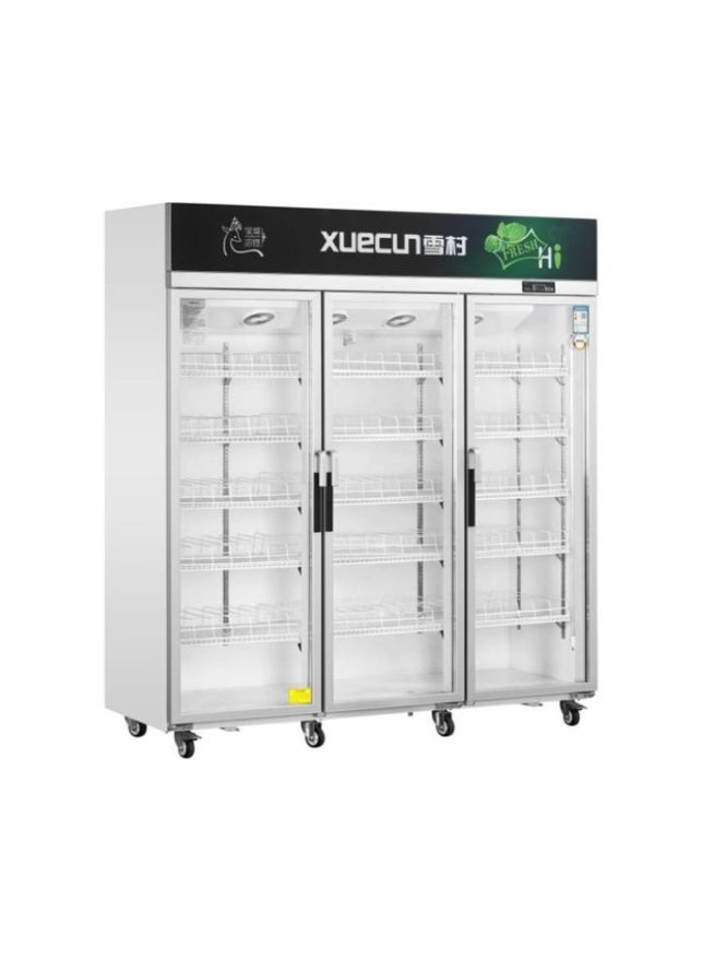 Large Capacity Upright Freezer – Three Opening Display