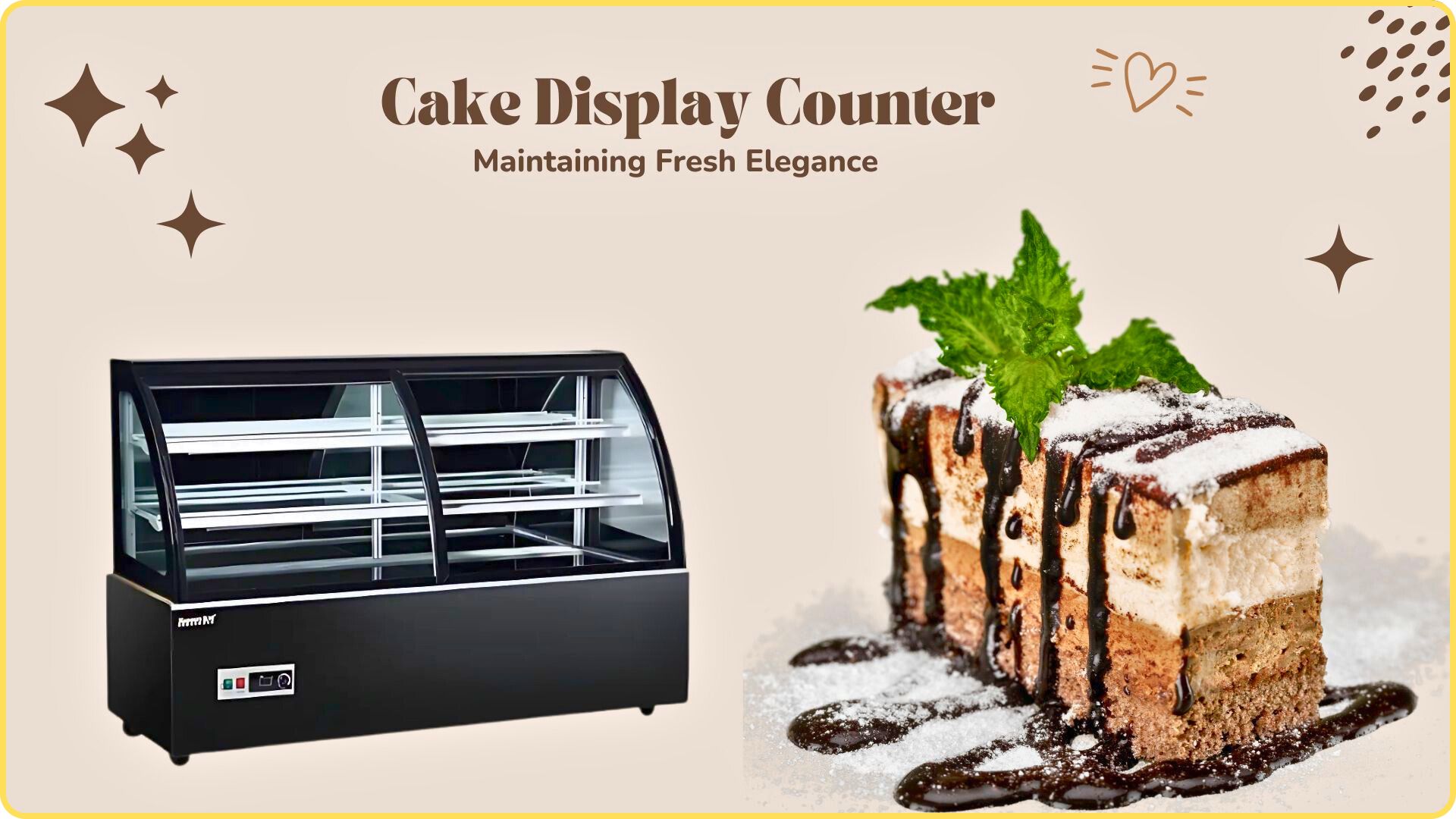 Cake Display Counter-Maintaining Fresh Elegance
