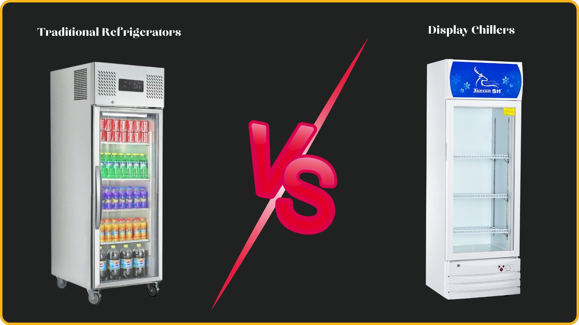 Differences Between Display Chillers and Traditional Refrigerators