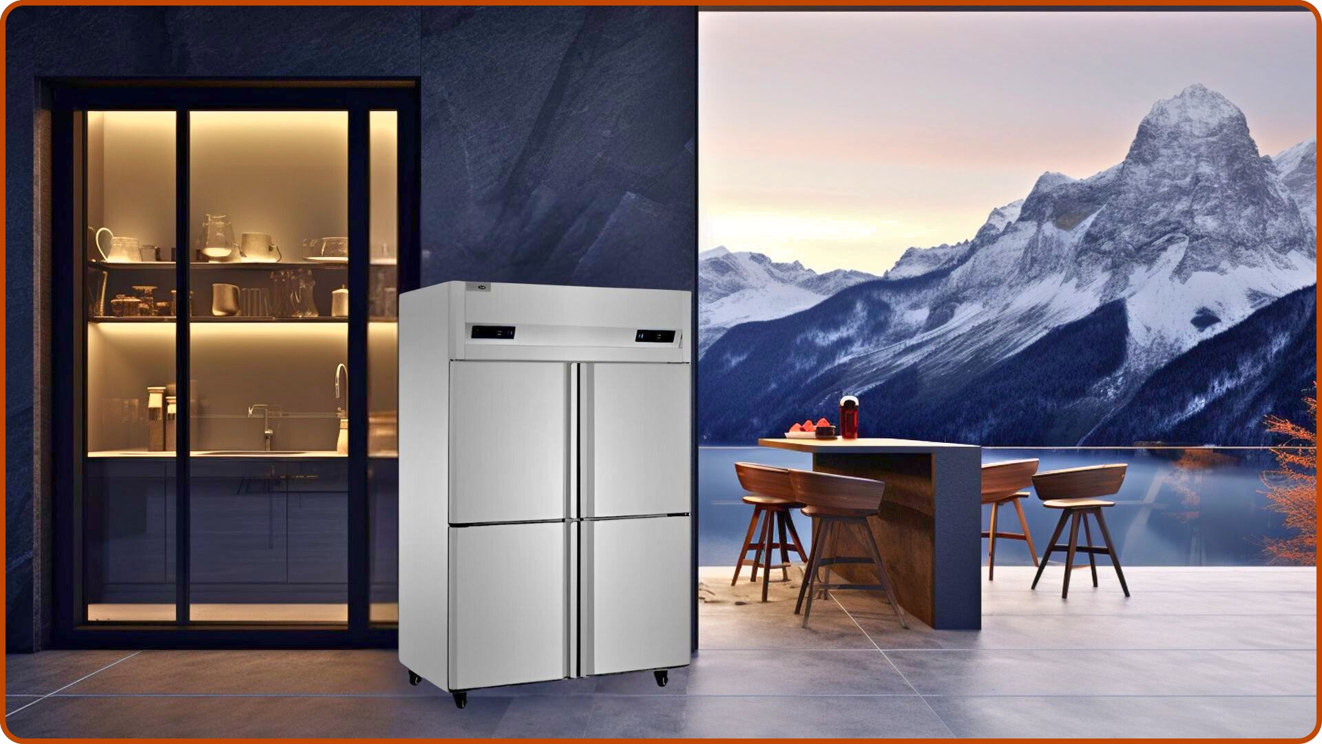 Stainless Steel Upright Freezer Four Opening: A Perfect Blend of Functionality and Style